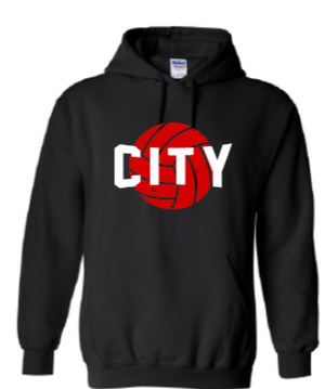 2025 City High Volleyball Gildan - Heavy Blend™ Hooded Sweatshirt (City Design)