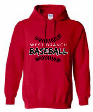 2026 West Branch Baseball Gildan - Heavy Blend™ Hooded Sweatshirt (Threads)