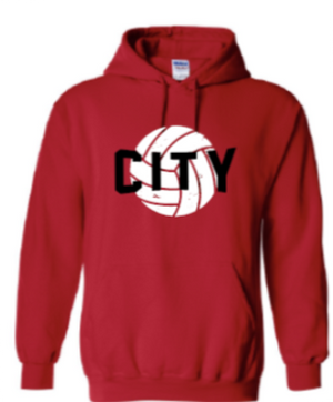 2025 City High Volleyball Gildan - Heavy Blend™ Hooded Sweatshirt (City Design)