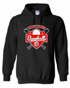 2026 West Branch Baseball Gildan - Heavy Blend™ Hooded Sweatshirt (Logo)