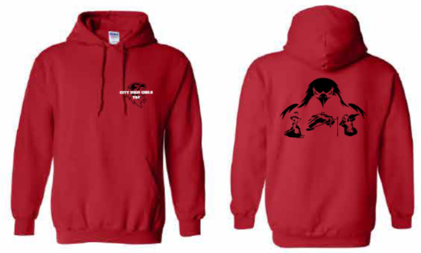 2026 City High Girls Track & Field Gildan - Heavy Blend™ Hooded Sweatshirt