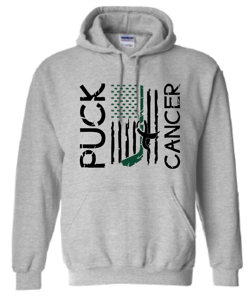 2024 Puck Cancer Gildan - Heavy Blend™ Hooded Sweatshirt (RoughRiders Design)