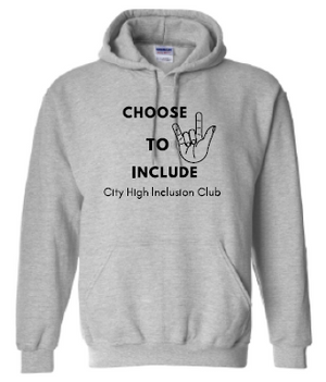 2023 City High Community Inclusion Club Gildan - Heavy Blend™ Hooded Sweatshirt (Love Design)