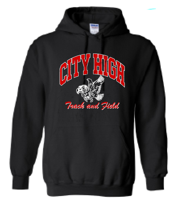 2025 City High Boys Track & Field Gildan - Heavy Blend™ Hooded Sweatshirt