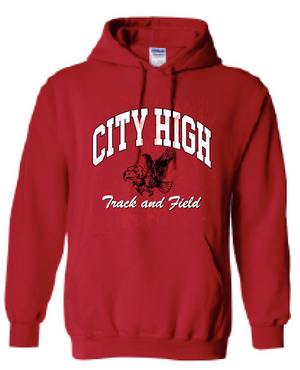 2025 City High Boys Track & Field Gildan - Heavy Blend™ Hooded Sweatshirt