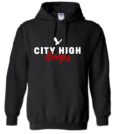 2024 City High Girls Basketball Gildan - Heavy Blend™ Hooded Sweatshirt (Hoops Design)