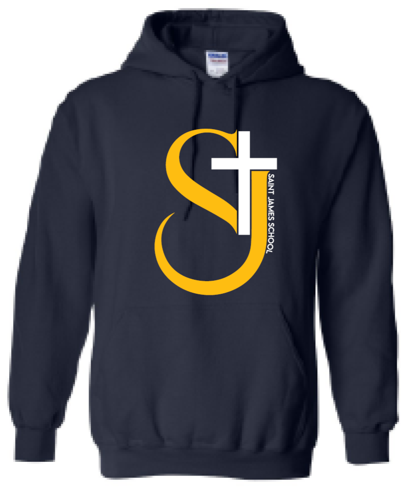 2024 St. James Elementary Gildan - Heavy Blend™ Hooded Sweatshirt (Cross Design)