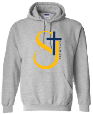 2024 St. James Elementary Gildan - Heavy Blend™ Hooded Sweatshirt (Cross Design)