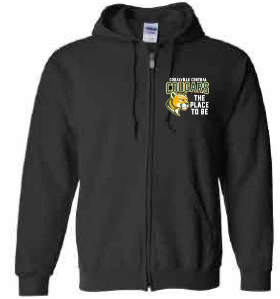 2025 Coralville Central Gildan - Heavy Blend™ Full-Zip Hooded Sweatshirt
