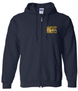 2024 St. James Elementary Gildan - Heavy Blend™ Full-Zip Hooded Sweatshirt (Cursive Design)