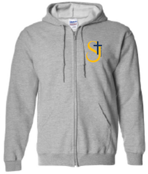 2024 St. James Elementary Gildan - Heavy Blend™ Full-Zip Hooded Sweatshirt (Cross Design)