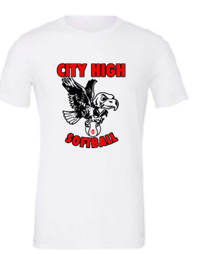 2026 City High Softball BELLA + CANVAS - Unisex CVC Jersey Tee