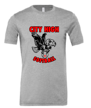2026 City High Softball BELLA + CANVAS - Unisex CVC Jersey Tee
