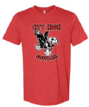 2026 City High Softball BELLA + CANVAS - Unisex CVC Jersey Tee