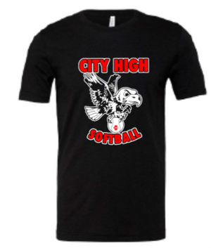2026 City High Softball BELLA + CANVAS - Unisex CVC Jersey Tee