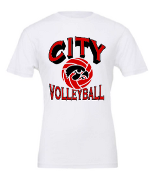 2025 City High Volleyball BELLA + CANVAS - Jersey Tee (Shadow Design)