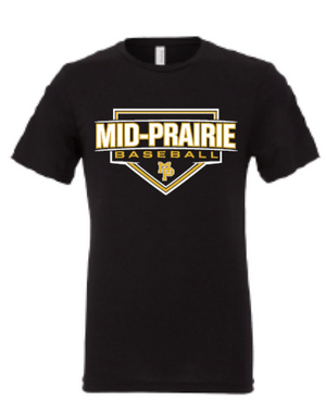 2026 Mid Prairie Baseball BELLA + CANVAS - Jersey Tee (Baseball Design)