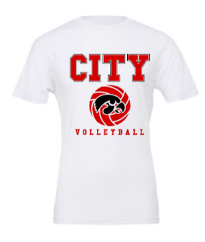 2025 City High Volleyball BELLA + CANVAS - Jersey Tee (Hawk Design)