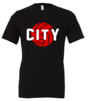 2025 City High Volleyball BELLA + CANVAS - Jersey Tee (City Design)