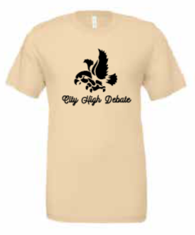 2025 City High Debate BELLA + CANVAS - Jersey Tee (Debate Design)