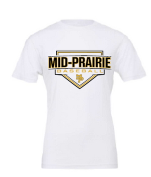 2026 Mid Prairie Baseball BELLA + CANVAS - Jersey Tee (Baseball Design)