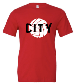 2025 City High Volleyball BELLA + CANVAS - Jersey Tee (City Design)