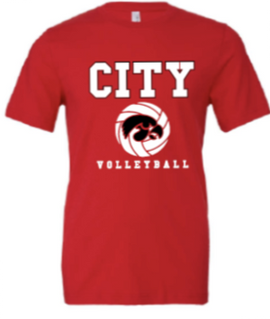 2025 City High Volleyball BELLA + CANVAS - Jersey Tee (Hawk Design)