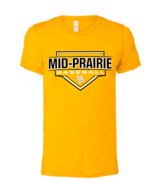 2026 Mid Prairie Baseball BELLA + CANVAS - Jersey Tee (Baseball Design)