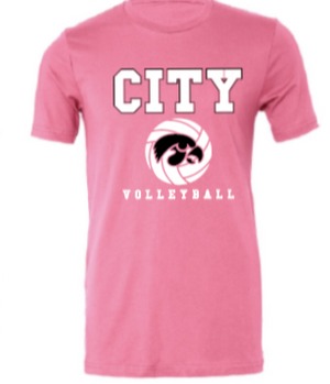 2025 City High Volleyball BELLA + CANVAS - Jersey Tee (Hawk Design)