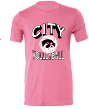 2025 City High Volleyball BELLA + CANVAS - Jersey Tee (Shadow Design)