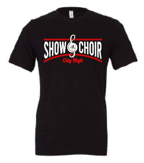 2024 City High Vocal Music and Show Choir BELLA + CANVAS - Jersey Tee (Show Choir Design)