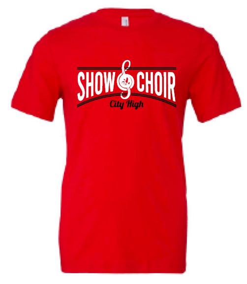 2024 City High Vocal Music and Show Choir BELLA + CANVAS - Jersey Tee (Show Choir Design)