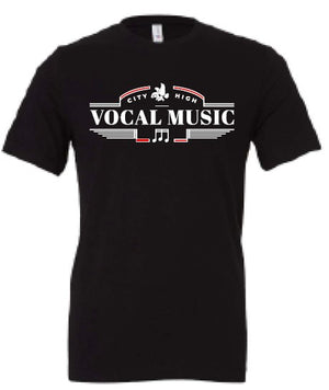 2024 City High Vocal Music and Show Choir BELLA + CANVAS - Jersey Tee (Vocal Music Design)