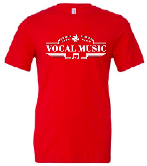 2024 City High Vocal Music and Show Choir BELLA + CANVAS - Jersey Tee (Vocal Music Design)