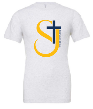 2024 St. James Elementary BELLA + CANVAS - Jersey Tee (Cross Design)