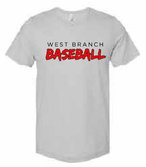 2026 West Branch Baseball BELLA + CANVAS - Unisex CVC Jersey Tee (Baseball)