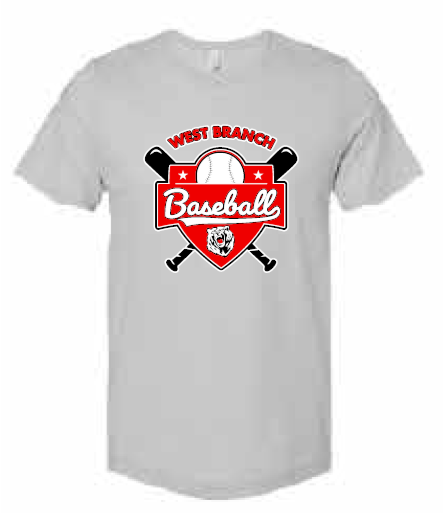 2026 West Branch Baseball BELLA + CANVAS - Unisex CVC Jersey Tee (Logo)