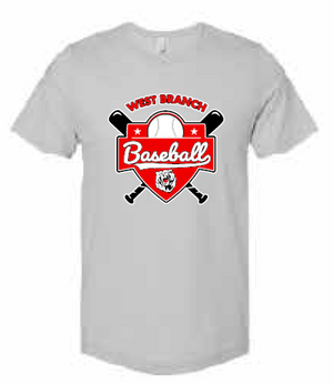 2026 West Branch Baseball BELLA + CANVAS - Unisex CVC Jersey Tee (Logo)