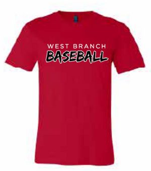 2026 West Branch Baseball BELLA + CANVAS - Unisex CVC Jersey Tee (Baseball)
