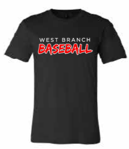 2026 West Branch Baseball BELLA + CANVAS - Unisex CVC Jersey Tee (Baseball)