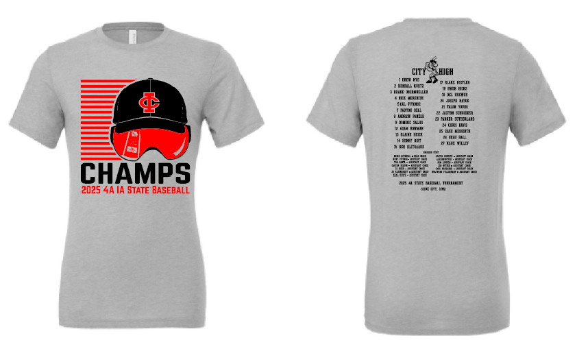 2025 City High State Baseball Champs BELLA + CANVAS - Unisex Triblend Tee