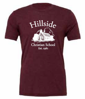 2025 Hillside Christian School BELLA + CANVAS - Unisex Triblend Tee