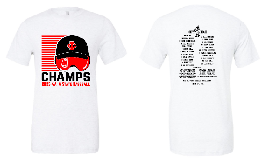 2025 City High State Baseball Champs BELLA + CANVAS - Unisex Triblend Tee