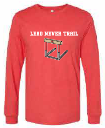 2026 City High Boys Track & Field BELLA + CANVAS - Heather CVC Long Sleeve Tee (Hurdlers)