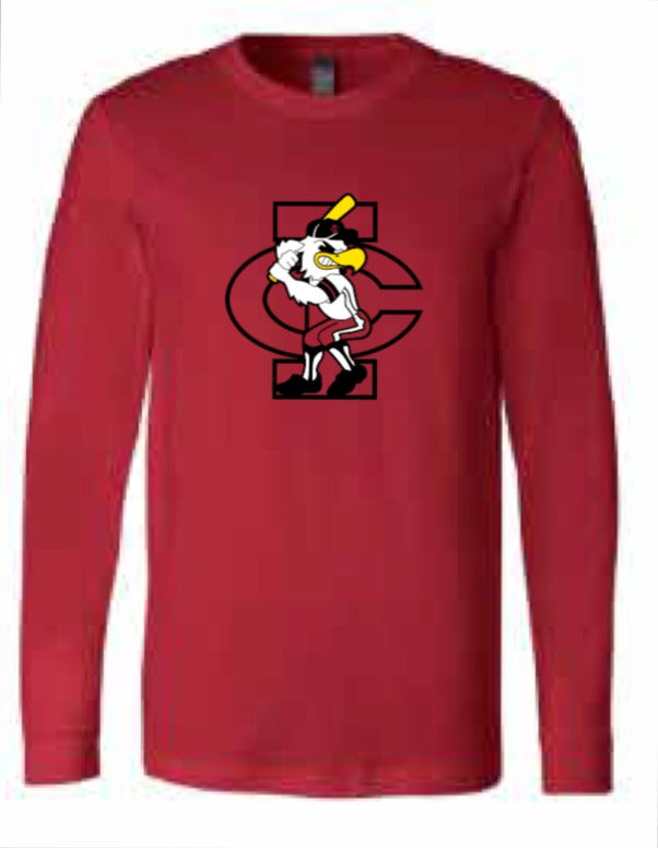 2026 City High Baseball BELLA + CANVAS - Jersey Long Sleeve Tee