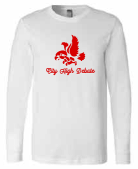 2025 City High Debate BELLA + CANVAS - Jersey Long Sleeve Tee (Debate Design)