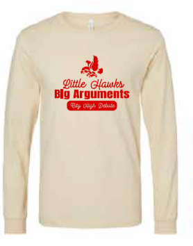 2025 City High Debate BELLA + CANVAS - Jersey Long Sleeve Tee (Argument Design)