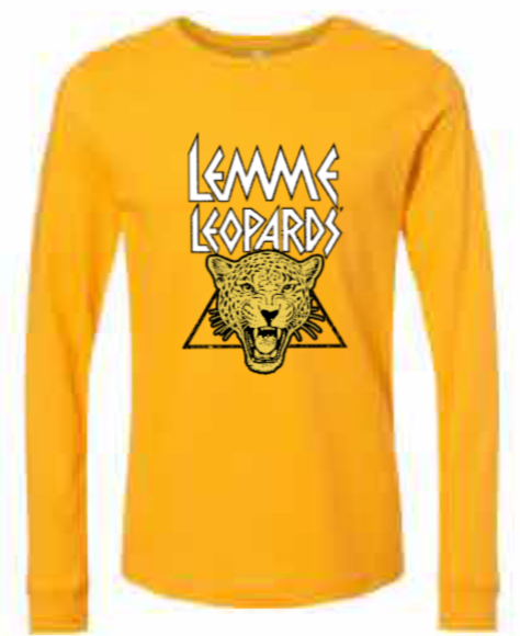 2025 Lemme Leopards BELLA + CANVAS - Jersey Long Sleeve Tee (Leopard Design)