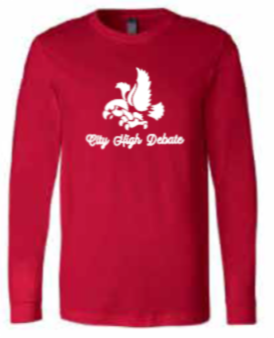 2025 City High Debate BELLA + CANVAS - Jersey Long Sleeve Tee (Debate Design)