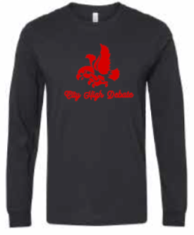 2025 City High Debate BELLA + CANVAS - Jersey Long Sleeve Tee (Debate Design)